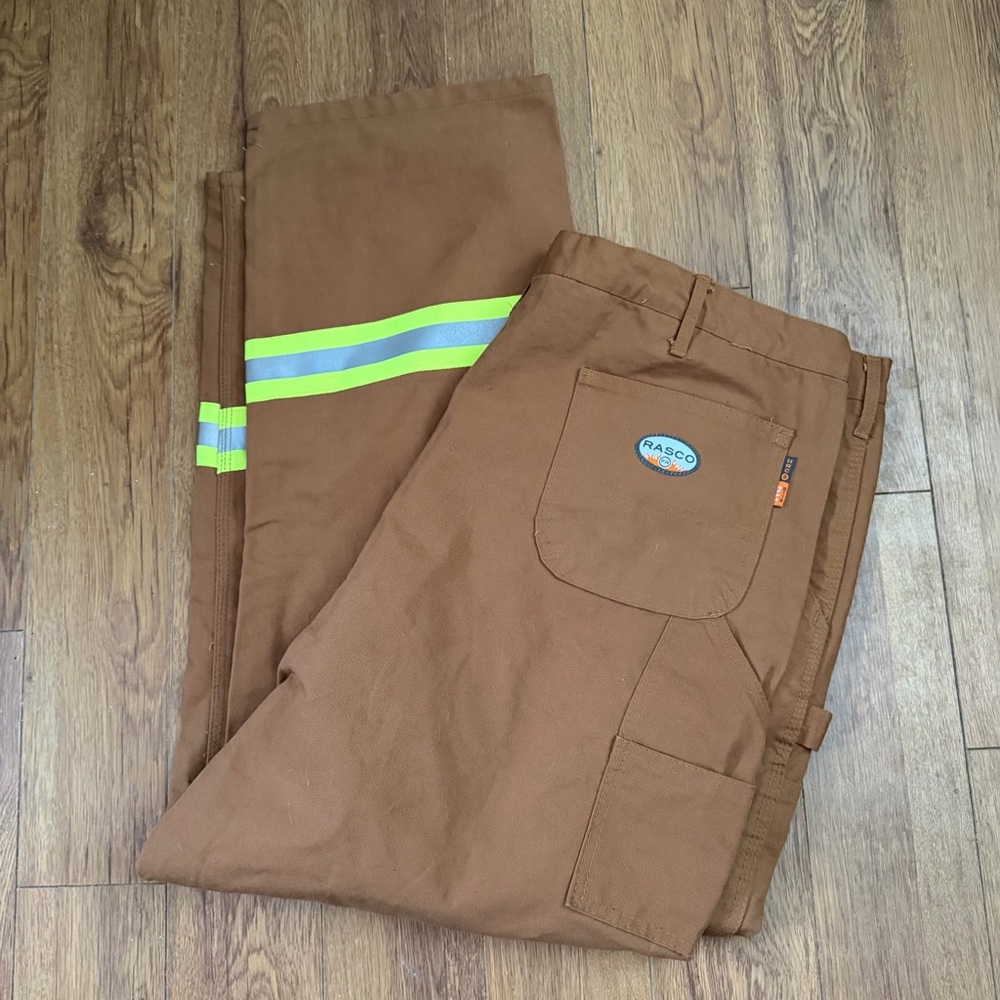 Duck Canvas Protective Pants with Reflective Stripes